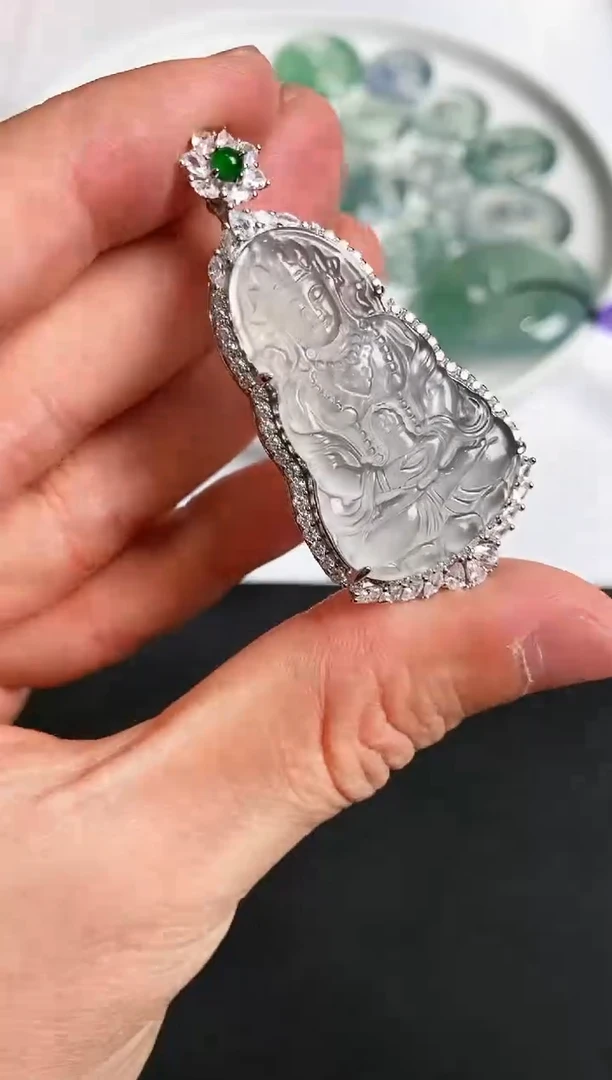 【闪购商品】翡翠.银S925镶嵌 (多样性发货)