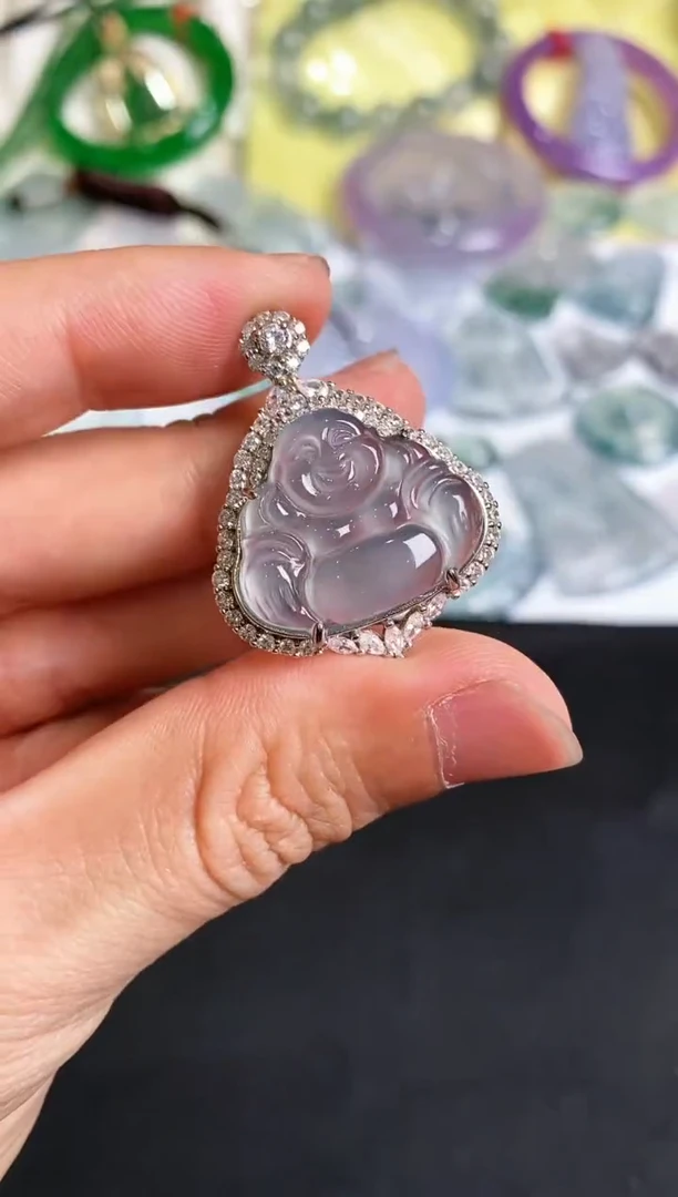 【闪购商品】翡翠.银S925镶嵌(多样性发货) 黑钢