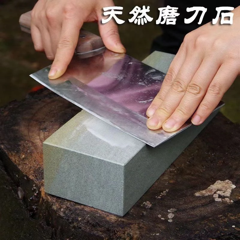 【磨刀匠】天然磨刀石居家厨房磨菜刀锋利青岩石切割劳保手套耐磨