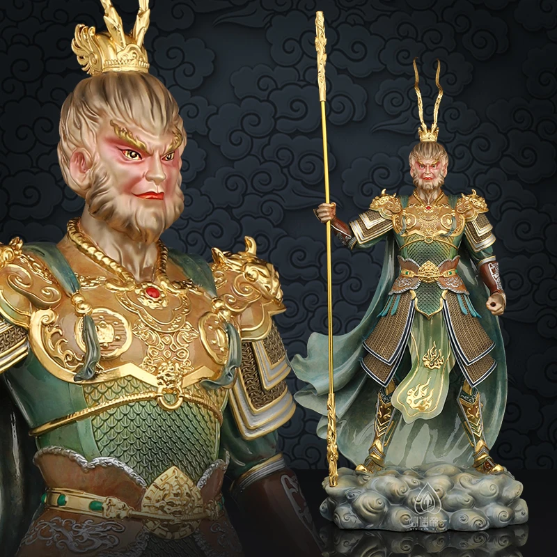 吾空传承纯铜像齐天大圣斗战胜佛孙悟空家居工艺品摆件创意纯黄铜