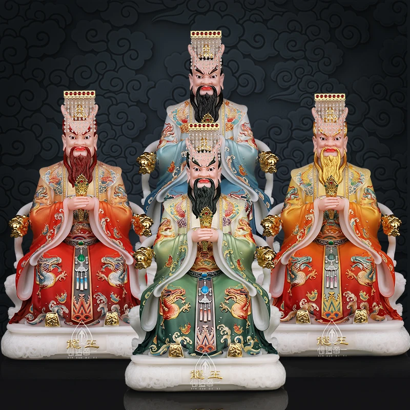 东海龙王东南西北四海龙王汉白玉龙王爷雕像家用摆件16寸19寸26寸