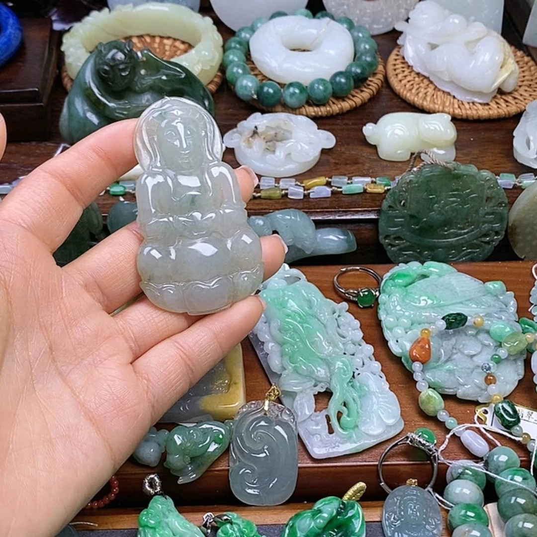 【闪购商品】翡翠挂件未镶嵌勇**胜