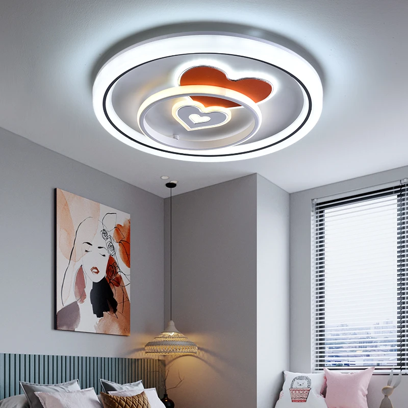 语音控制卧室灯吸顶LED房间主卧次卧现代简约高亮婚房家用书房