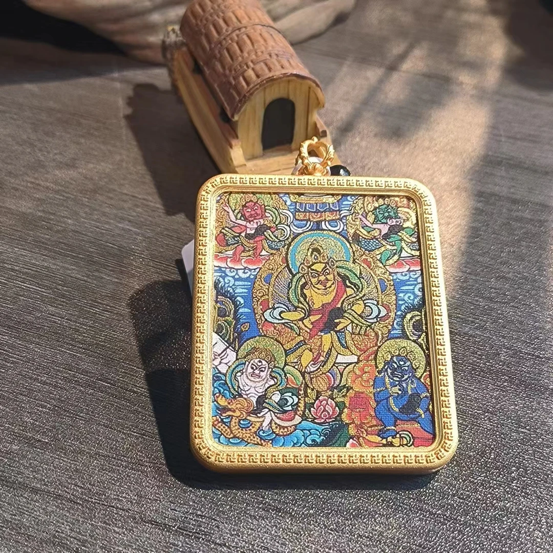 合金布艺吊坠 唐卡宝伞五路挂坠