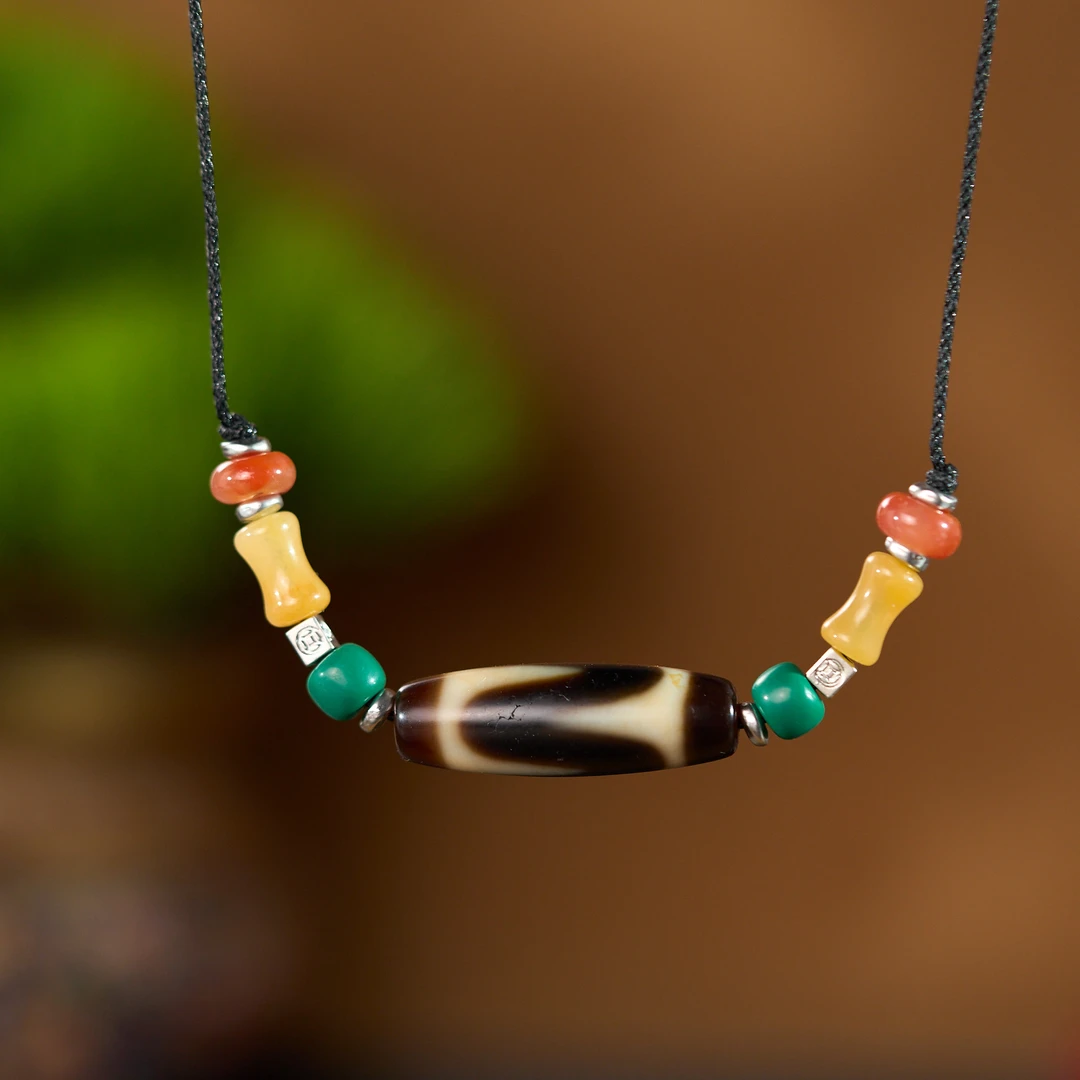 手串腰珠虎牙珠珠牙黄老珠珠项链吊坠配珠T7SAA