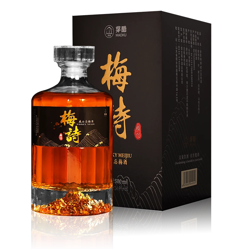 梅诗威士忌梅酒青梅果酒女士甜酒微醺14.9度梅子酒礼盒装500ML1瓶