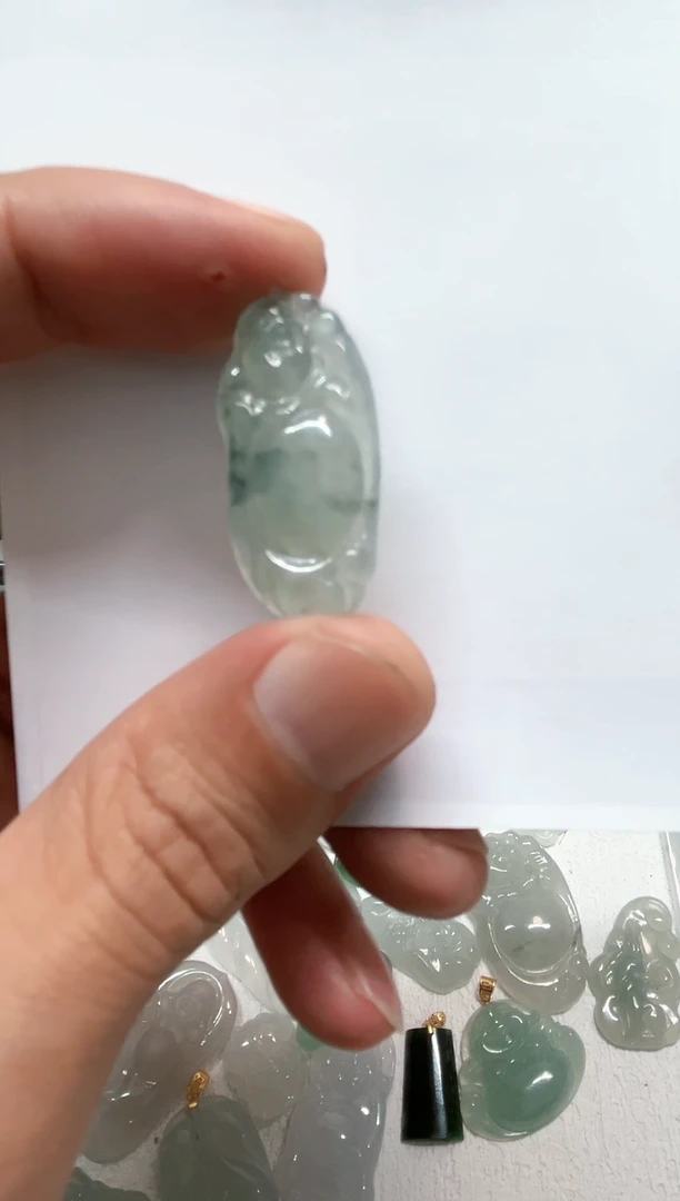 【闪购商品】翡翠颈饰未镶嵌天然缅甸A货翡翠吊坠