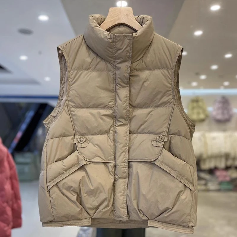 2024秋冬新款棉服马甲女短款韩版宽松外穿小个子马夹坎肩背心爆款