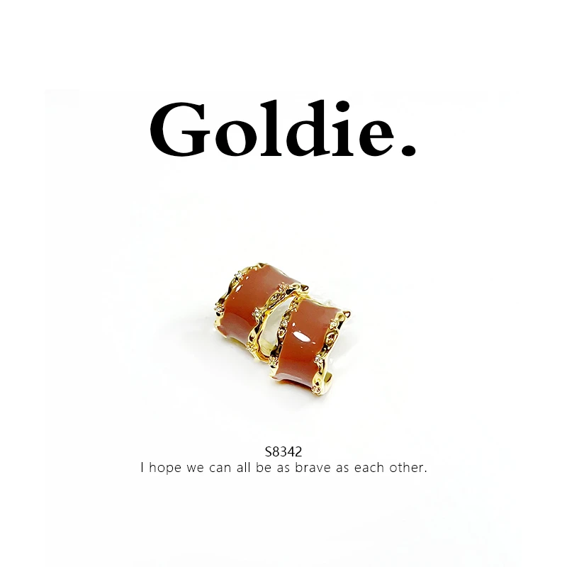 铜合金耳饰 设计师款百搭耳饰 8342