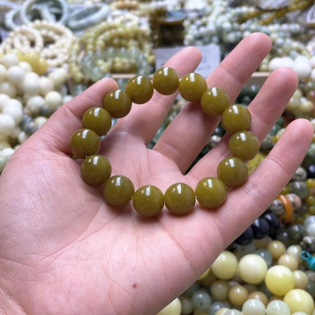 蛇纹石玉手链未镶嵌