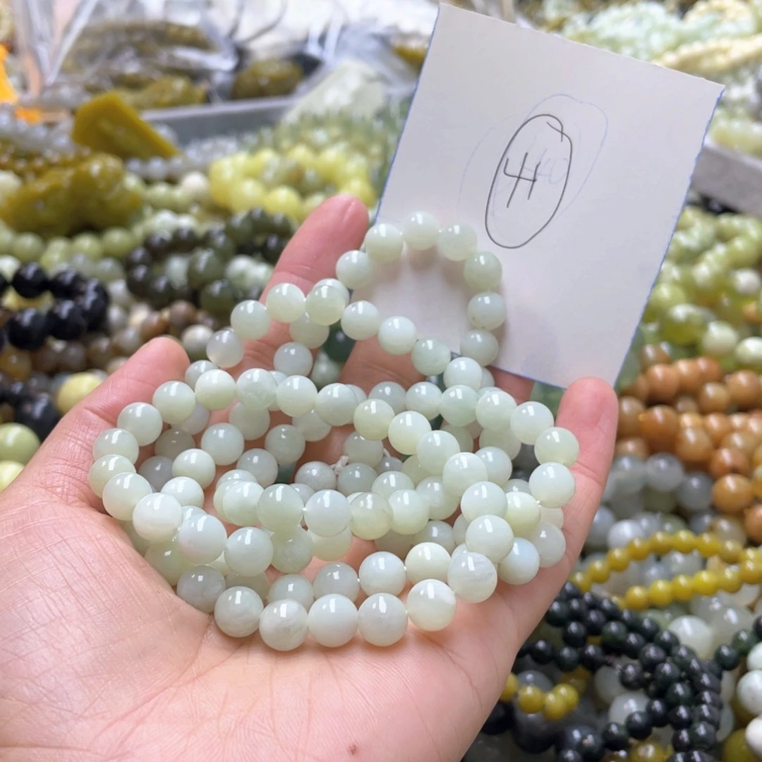 蛇纹石玉手链未镶嵌