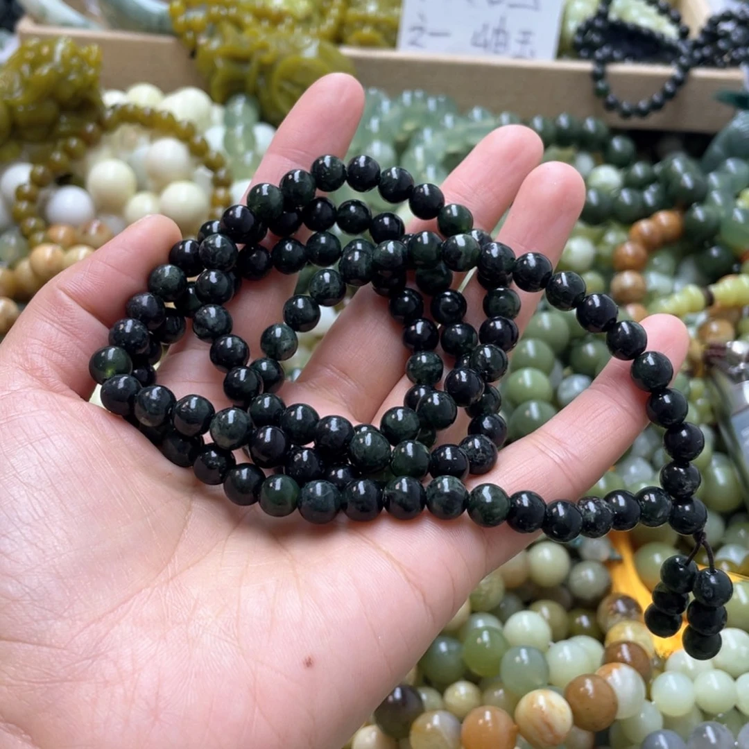 蛇纹石玉手链未镶嵌