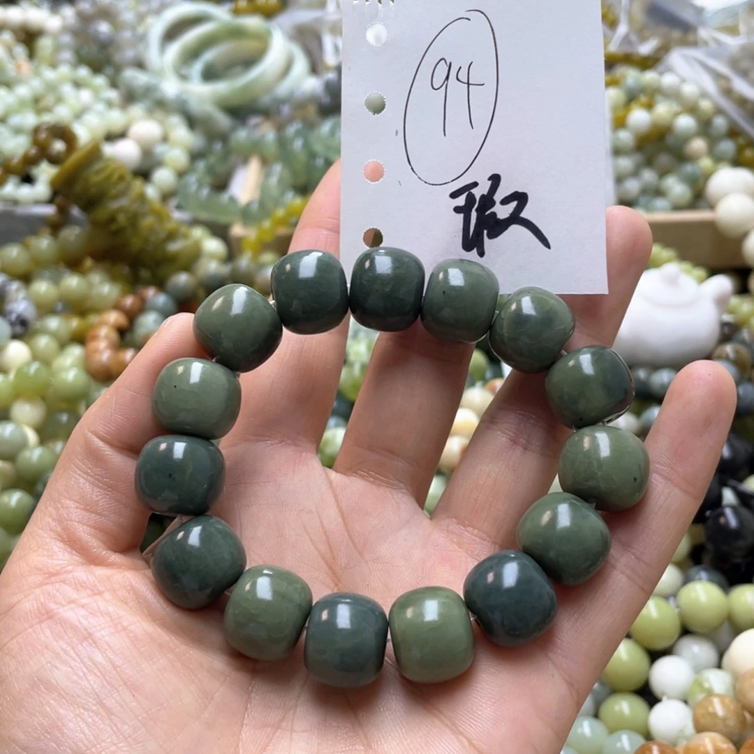 蛇纹石玉手链未镶嵌