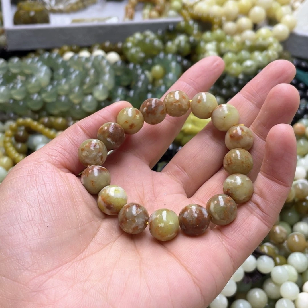 蛇纹石玉手链未镶嵌