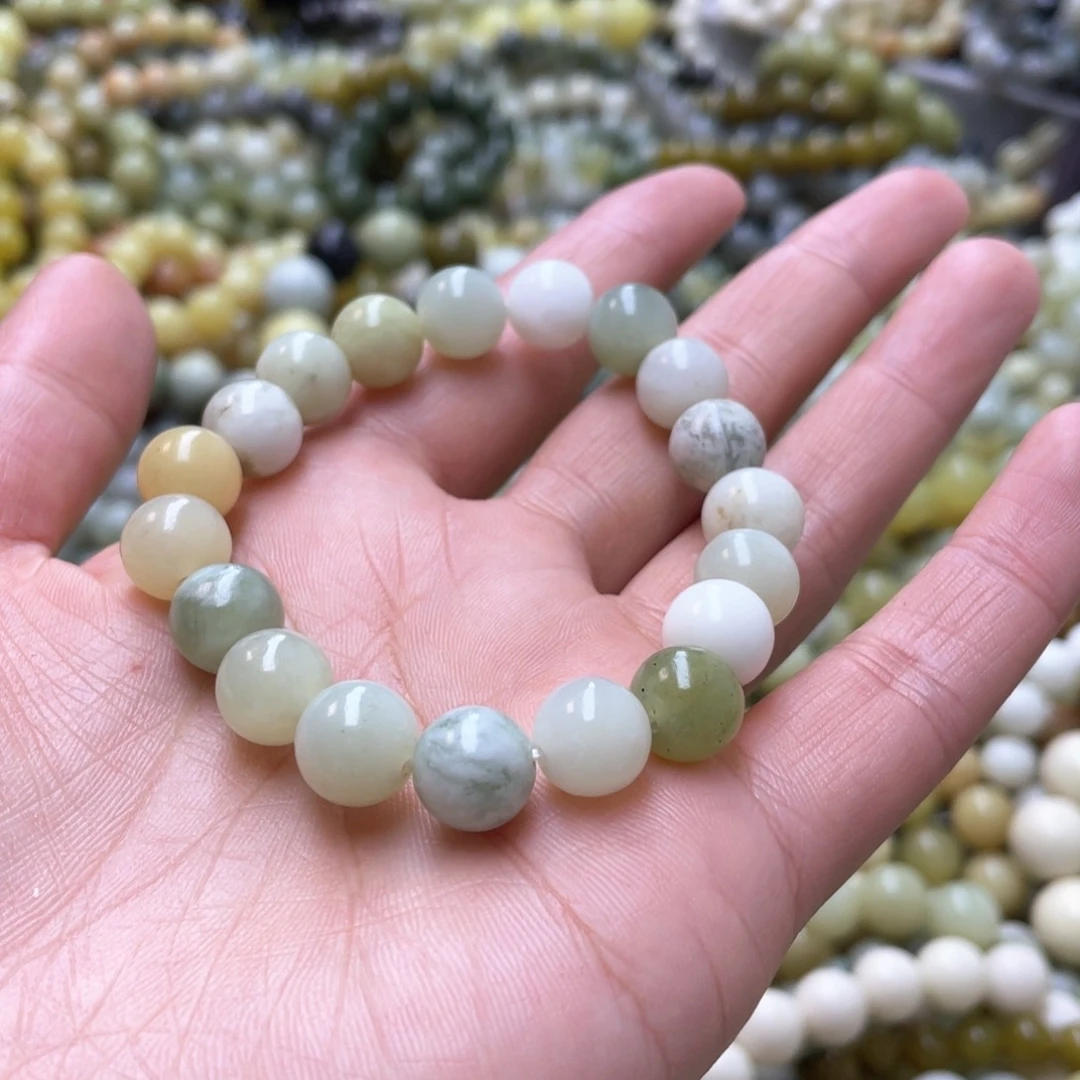 蛇纹石玉手链未镶嵌