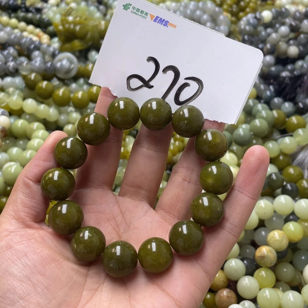 蛇纹石玉手链未镶嵌