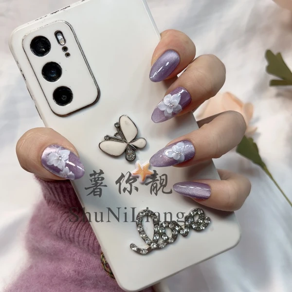 【LS060可心儿】薯你靓 品牌 原创设计 纯手工雕花穿戴甲