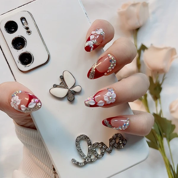 【C036芭蕾舞鞋】薯你靓 品牌 原创设计 纯手工雕花穿戴甲