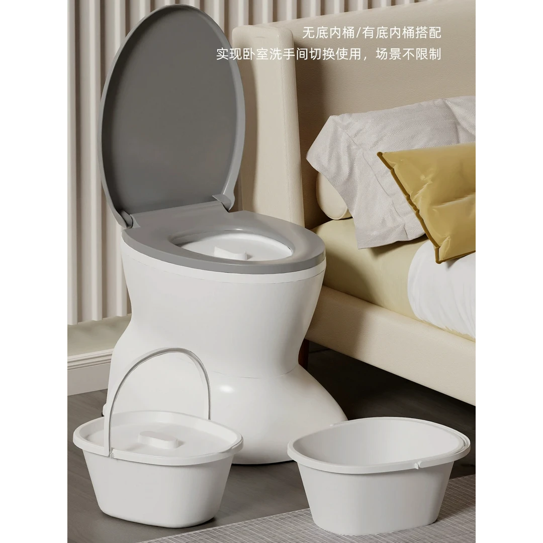 坐便椅蹲厕改坐厕卧室移动马桶孕妇座便器痰盂老年人除味坐便器