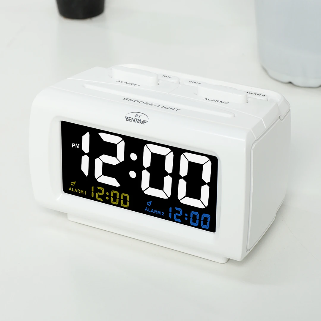 HENSE/汉时LED数码显示电子闹钟卧室床头钟贪睡柔光时钟HA05-1