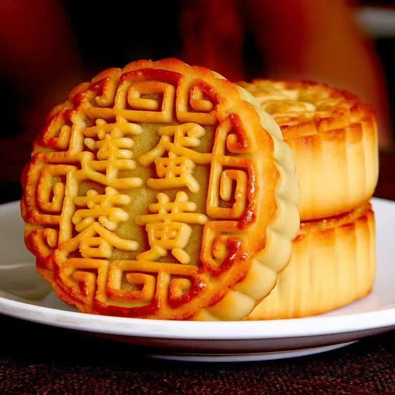 【9.9到手6个】蛋黄莲蓉月饼广式月饼100g一个中秋团圆传统手工制作