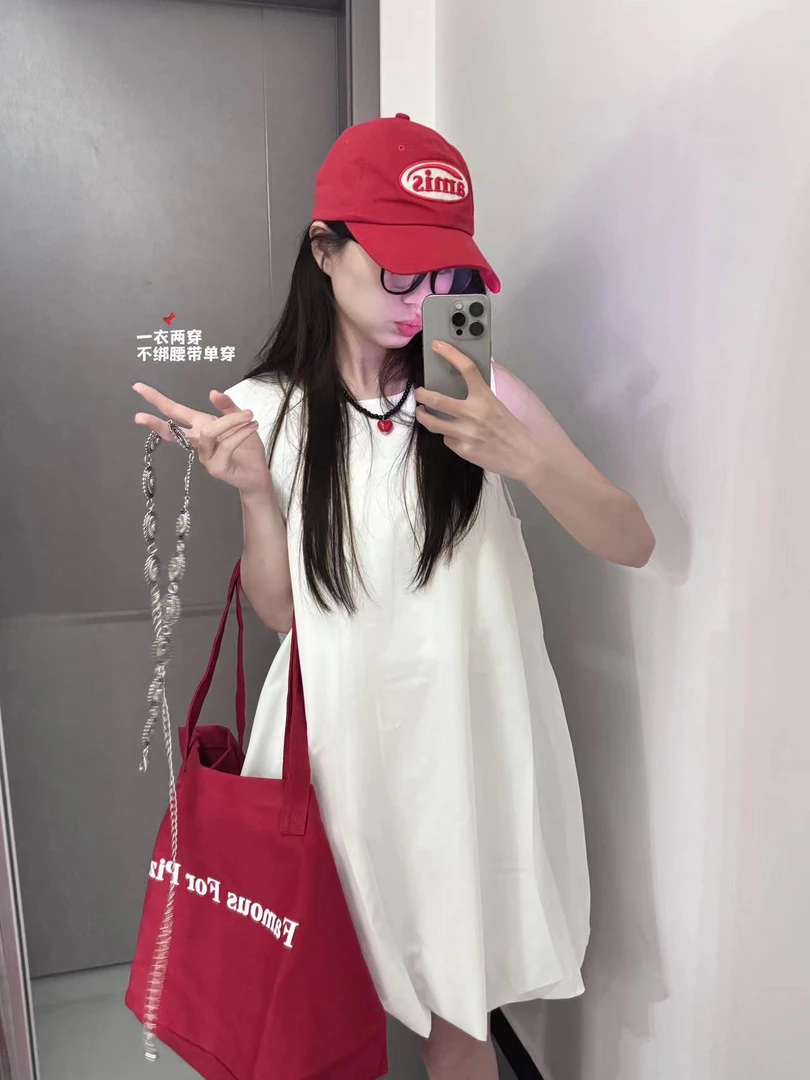 休闲百搭夏季宽松ins蓬蓬裙