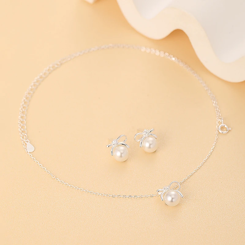 坠链均925银 蝴蝶结项链女款2025新款小众设计精致超仙锁骨链