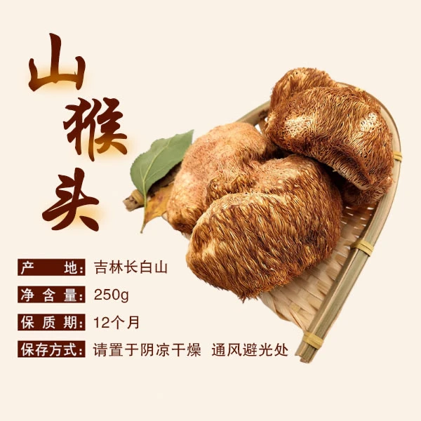 野生山猴头菇长白山资源少-发顺丰