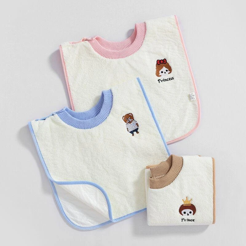 儿童洗漱婴儿毛巾刷牙擦脸漱口水巾防水新生儿不湿衣宝宝洗脸围兜