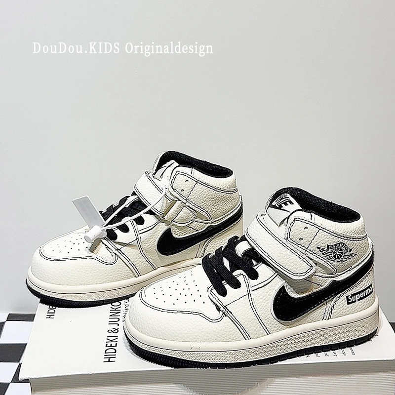 巴拉巴拉儿童高帮鞋子2024秋冬新款潮牌女童二棉鞋中大童加绒鞋男