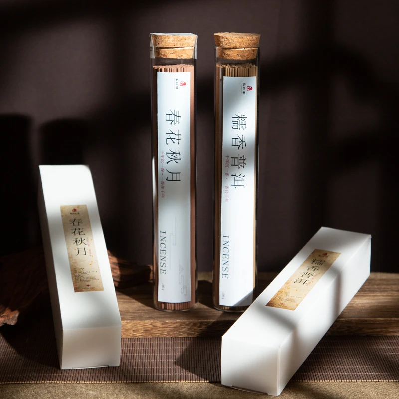 【郑师傅】春花秋月+糯香普洱 各100g线香手工线香天然家用手工香