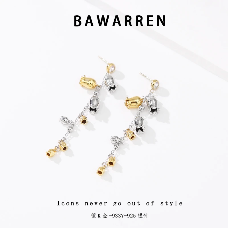 Bawarren美❤9337-精致耳环小众欧美优雅法式