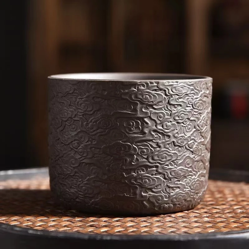 GF024紫砂杯主人杯祥云大号功夫茶杯