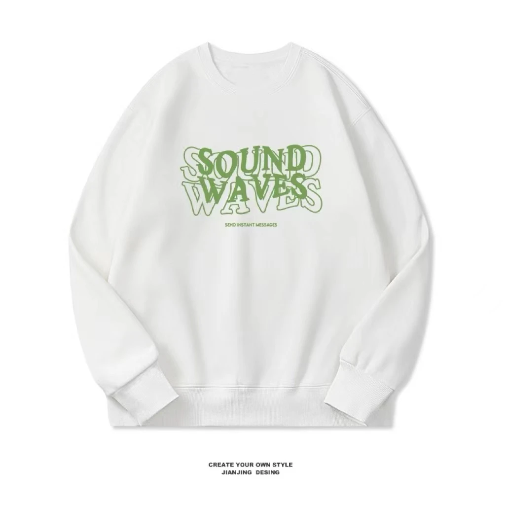 厂家直销 上衣卫衣男女同款潮流百搭休闲圆领时尚印花卫衣 SOUND
