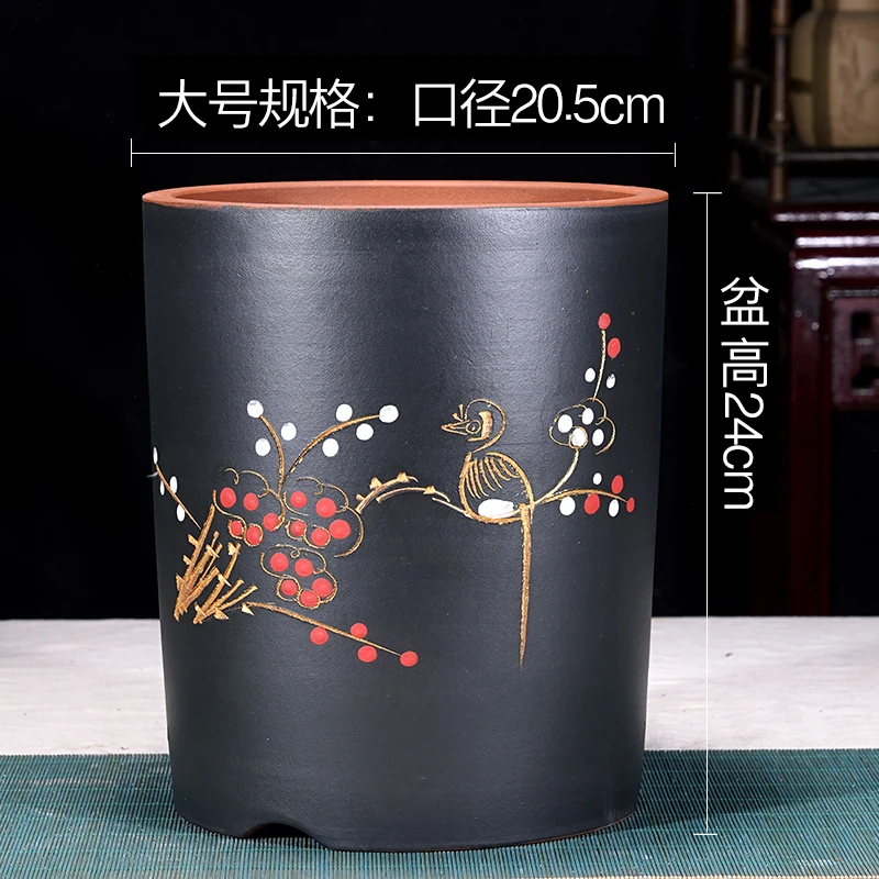 兰花盆兰花专用盆多肉花盆紫砂花盆绿萝花盆君子兰盆室内养花特价