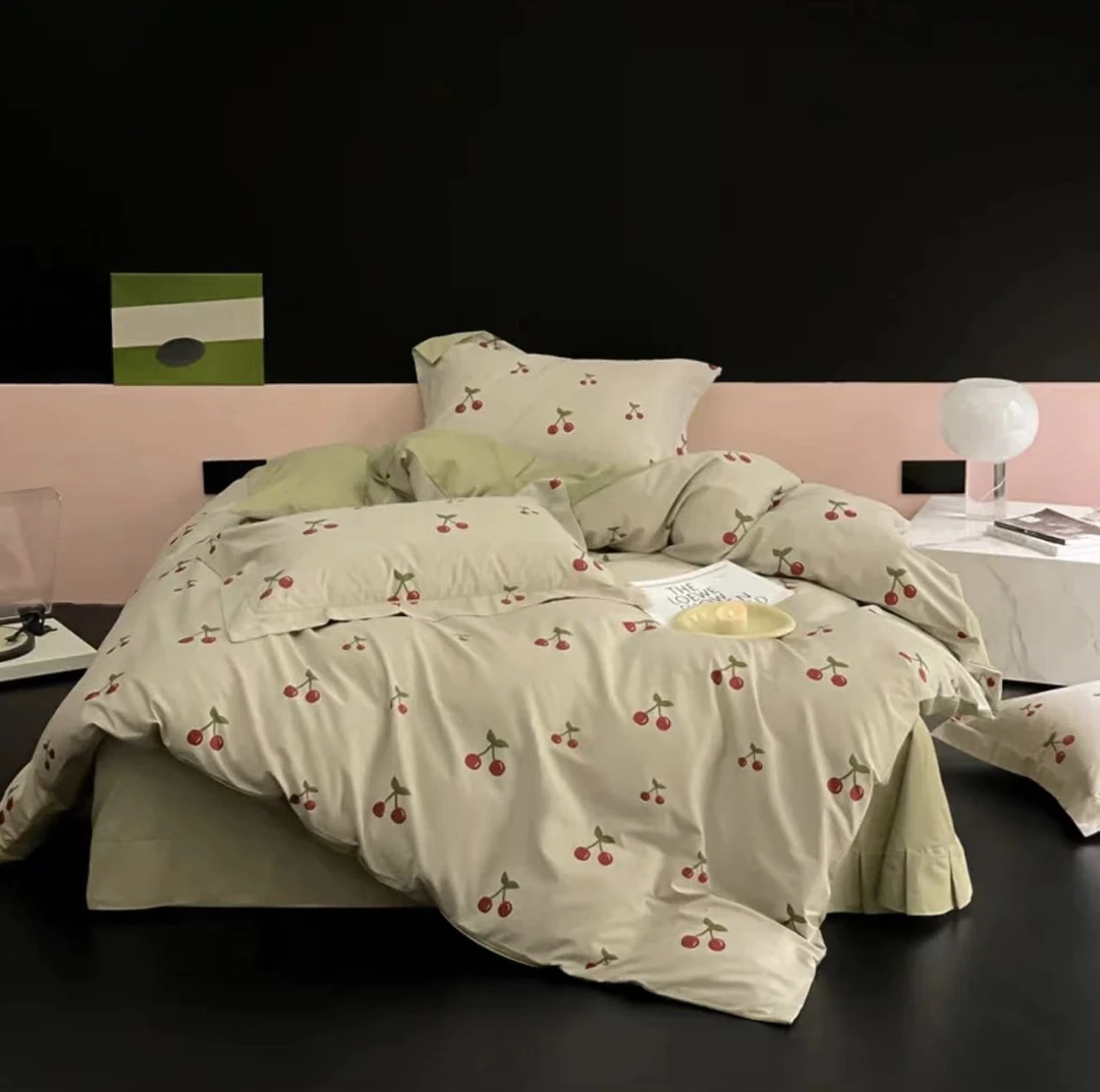 单人被罩 樱桃红 尺寸150✖️200 面料亲肤透气 舒适柔软 高档