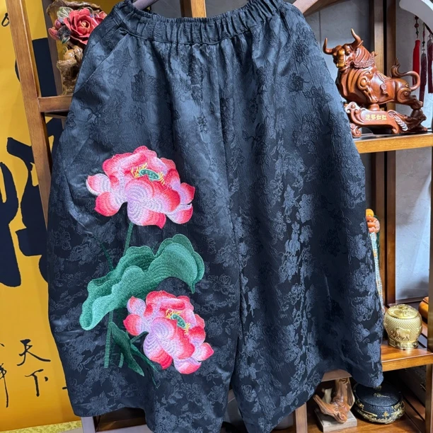 云贵人刺绣长裤4029