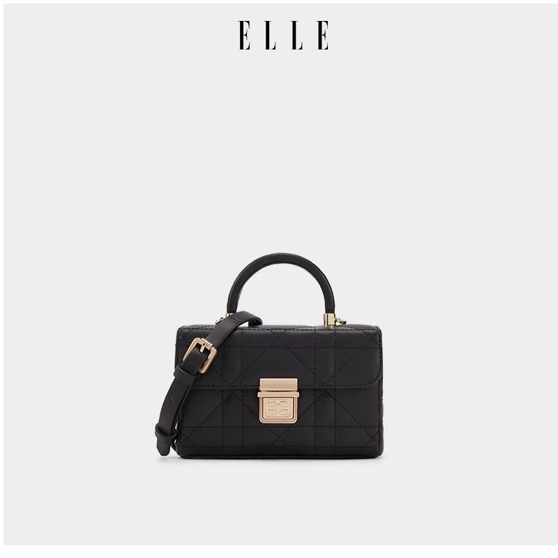 ELLE25年【留声巴黎】女士复古小众盒子盒子包百搭时尚链条24438