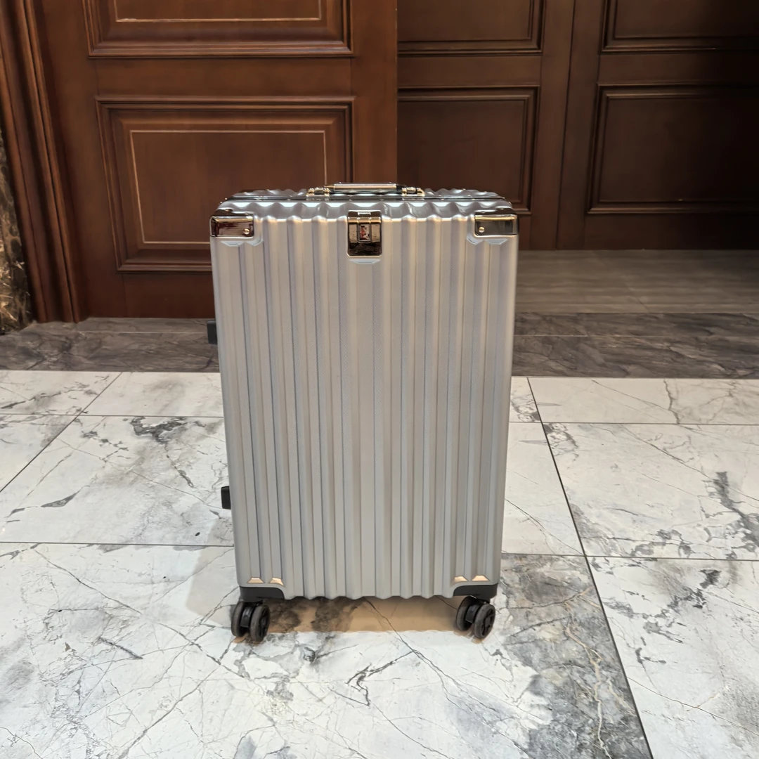 拉杆箱新款礼品登机商务旅行男士白色银色灰色高档经典时尚