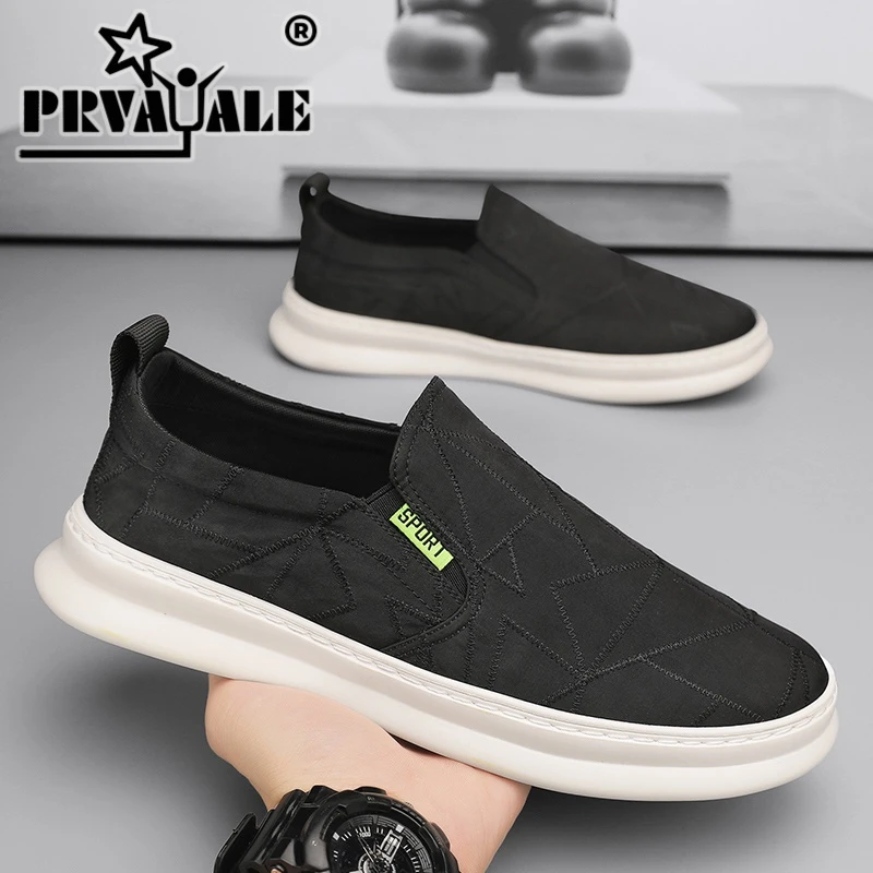 帆布鞋男夏季2025新款透气休闲板鞋一脚蹬老北京布鞋男士黑色潮鞋