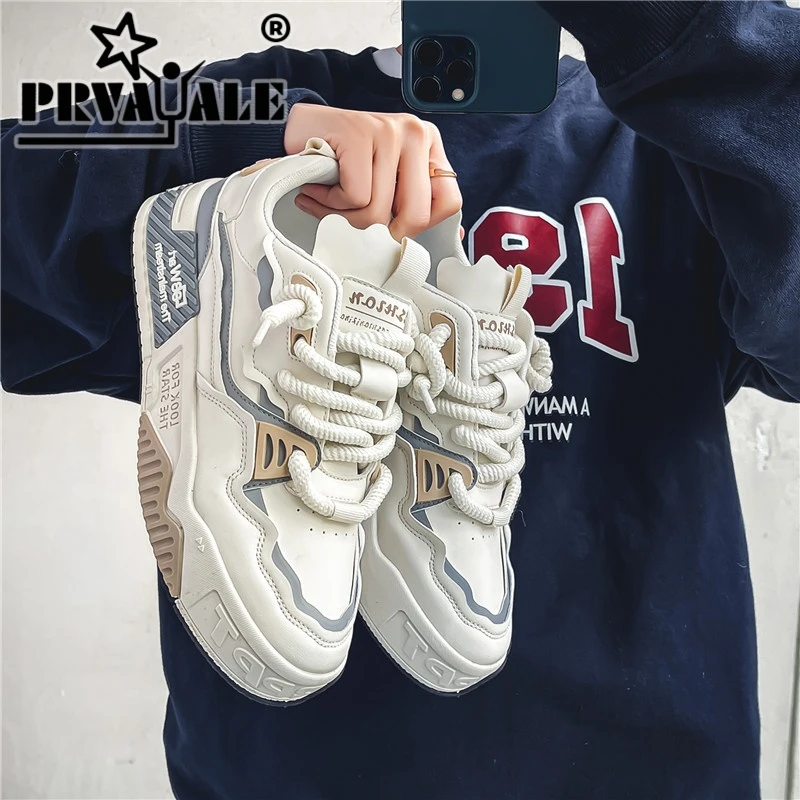 2025新款男鞋夏季百搭休闲板鞋网红爆款厚底耐磨增高透气运动潮鞋