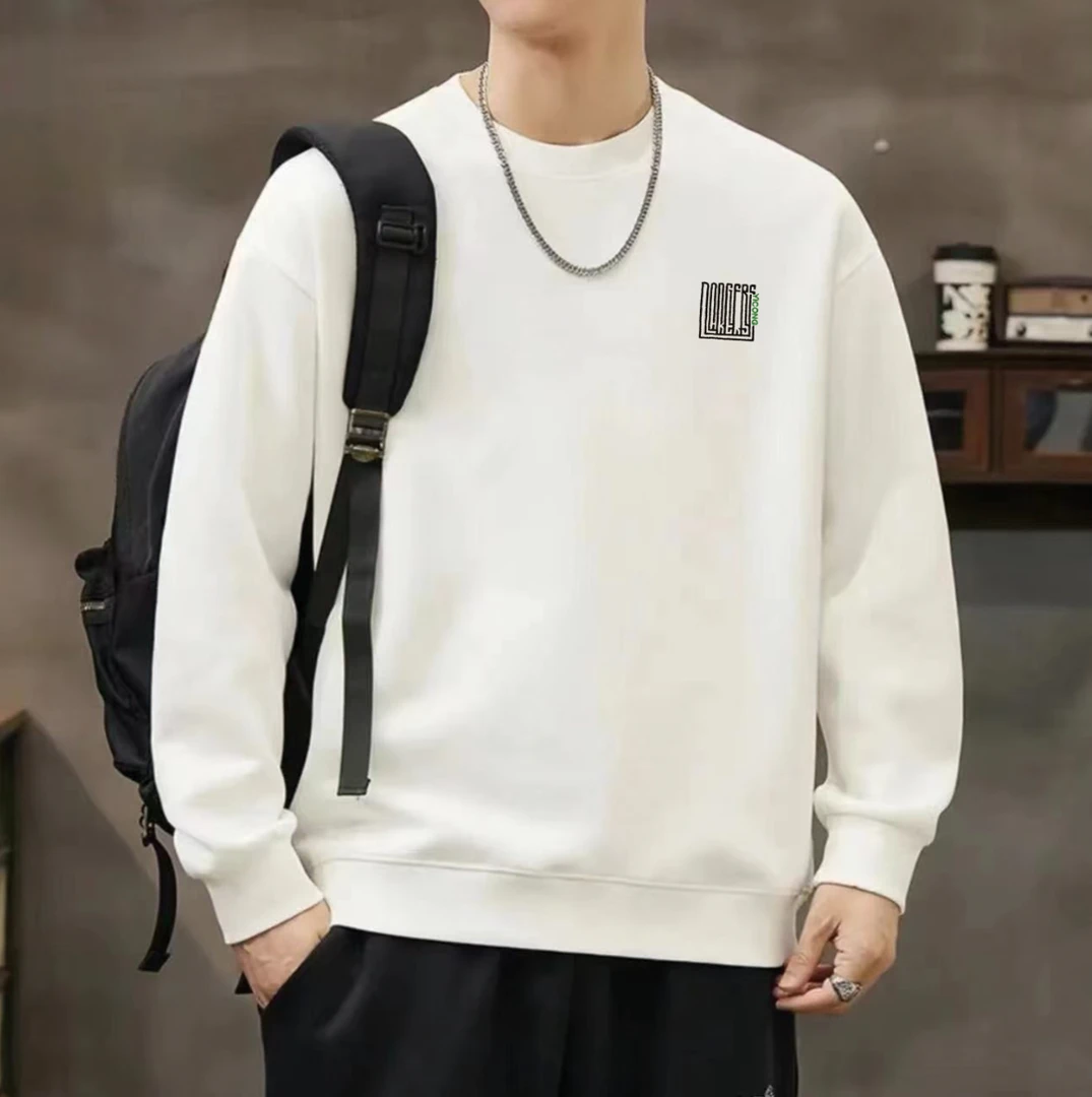 【迷宫刺绣】新款潮流款时尚宽松休闲百搭长袖圆领秋冬套头卫衣1030