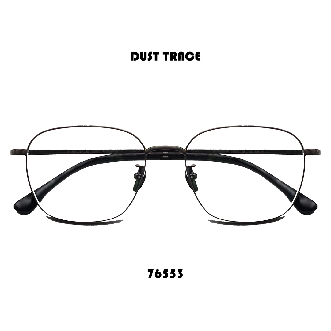 DUST TRACE尘迹眼镜架新品中性复古纯钛个性撞色镜框树脂镜片