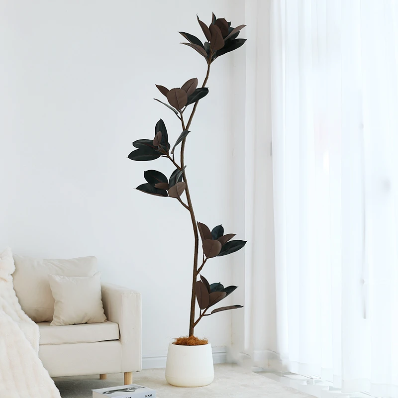 2.3米（7头）仿真绿植黑金刚高端轻奢假绿植大型盆栽假树仿生植物客