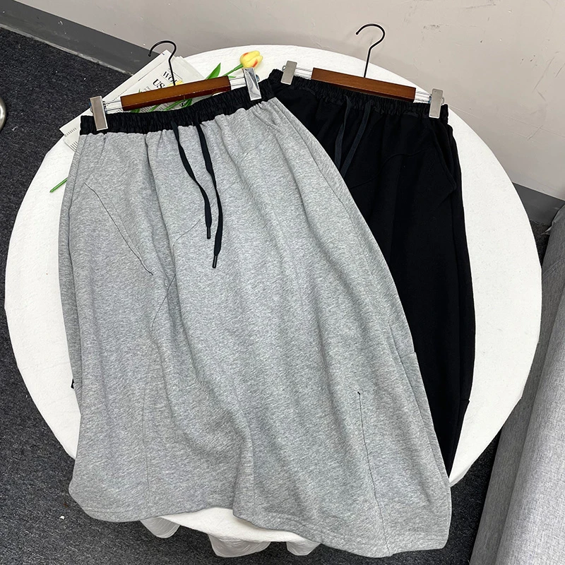 宽松运动风不规则半身裙设计感百搭显示日系秋季新款半裙 c4900