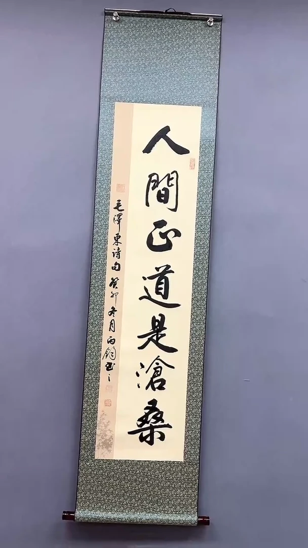【闪购商品】书法  人间正道是沧桑  竖幅卷轴