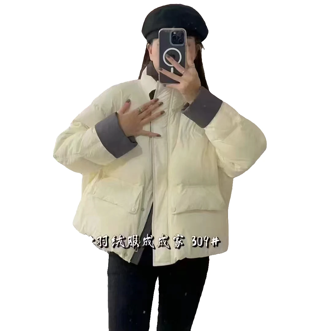 棉服女款时尚休闲百搭情侣加厚保暖韩版秋冬立领冬季