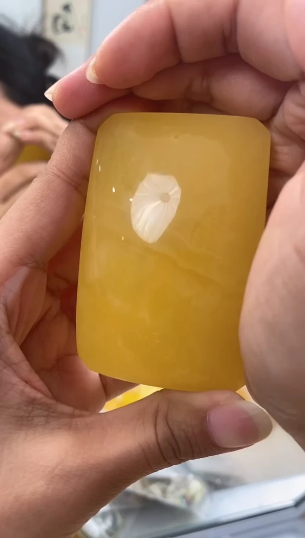 【闪购商品】蜜蜡裸石银S925镀金镶嵌蜜蜡吊坠