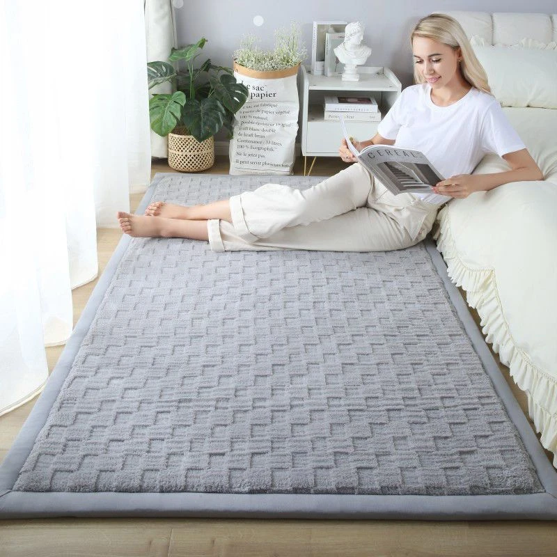 卧室床边地毯加厚榻榻米宿舍床垫儿童防摔爬行地铺垫飘窗大炕折叠
