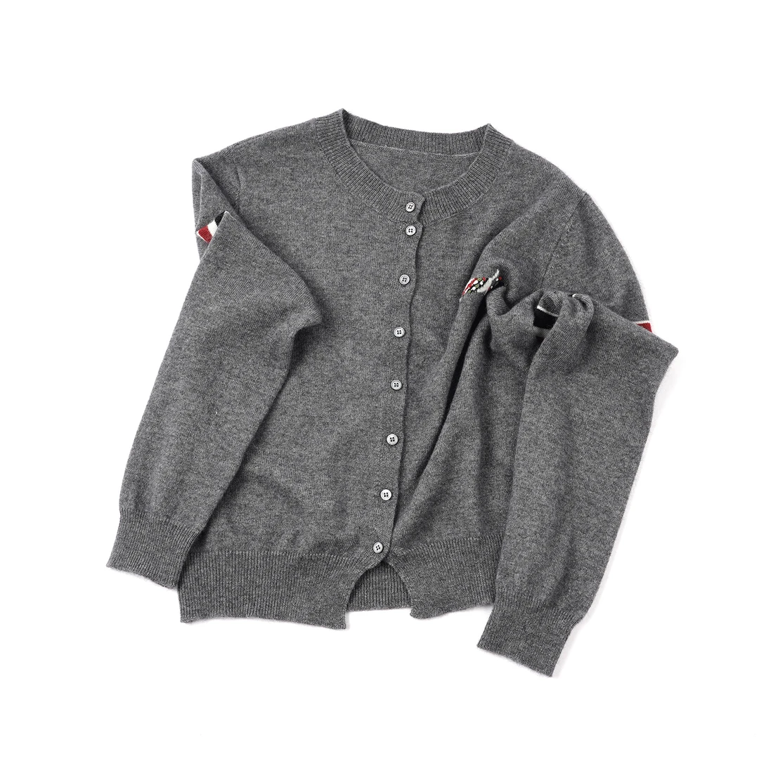 【休闲百搭针织衫】TG24MY914时尚灰色圆领秋冬经典舒适气质针织衫